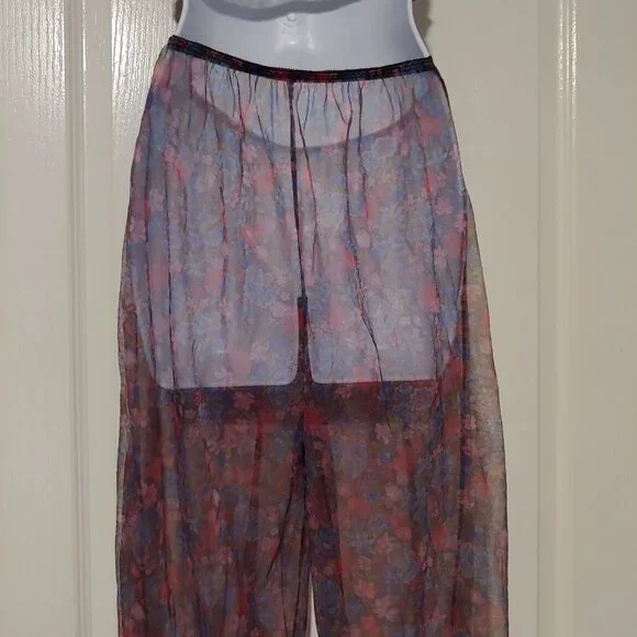 VTG Petra Fashions 89/90's Sheer Floral Lingerie Set Harem Sheer Genie Loungewea - Picture 10 of 12